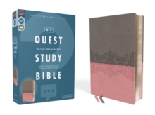 Image for NIV, Quest Study Bible, Leathersoft, Gray/Pink, Comfort Print