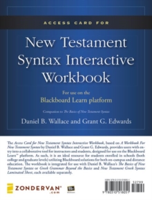 Image for Access Card for New Testament Syntax Interactive Workbook - MBS Textbook Exchange