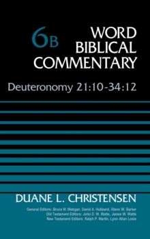 Image for Deuteronomy 21:10-34:12, Volume 6B