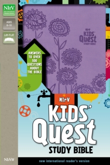 Image for NIrV, Kids' Quest Study Bible, Leathersoft, Purple : Answers to over 500 Questions about the Bible