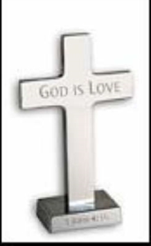 Image for God Is Love Metal Standing Cross
