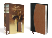 Image for NASB, Thinline Bible, Leathersoft, Black/Tan, Red Letter Edition