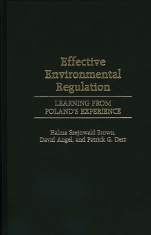 Image for Effective environmental regulation: learning from Poland's experience