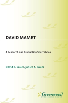 Image for David Mamet: A Research and Production Sourcebook.