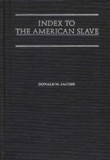 Image for Index to The American Slave