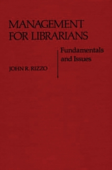 Image for Management for Librarians : Fundamentals and Issues