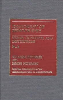 Image for Dictionary of Demography