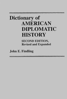 Image for Dictionary of American Diplomatic History, 2nd Edition