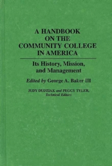 Handbook on the Community College in America