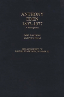 Anthony Eden, 1897-1977