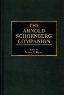 Image for The Arnold Schoenberg Companion
