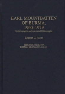Earl Mountbatten of Burma, 1900-1979