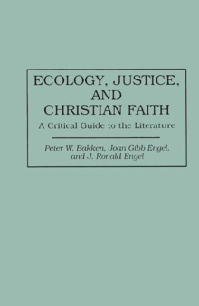 Ecology, Justice, and Christian Faith
