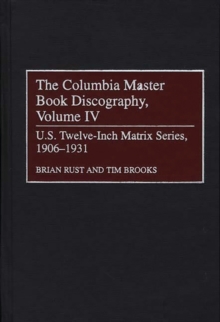 Image for The Columbia Master Book Discography, Volume IV