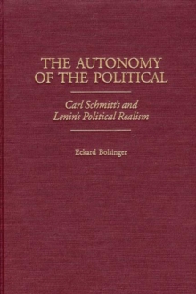 Autonomy of the Political