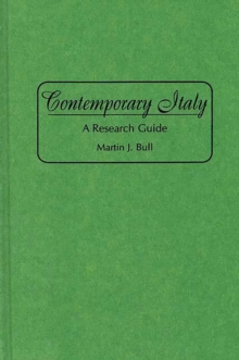 Image for Contemporary Italy: a research guide