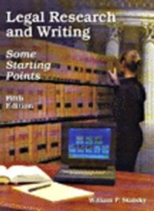 Image for Legal Research and Writing