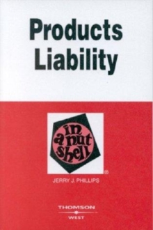 Image for Products Liability in a Nutshell