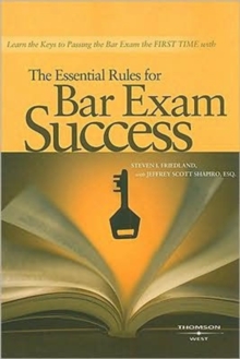 Image for The Essential Rules for Bar Exam Success