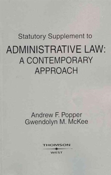 Image for Administrative Law : A Contemporary Approach, Statutory Supplement