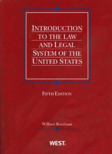Image for Introduction to the Law and Legal System of the United States