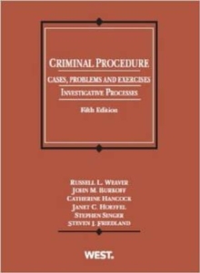 Image for Criminal Procedure, Cases, Problems and Exercises