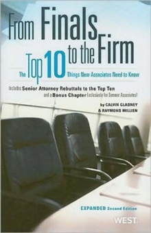 Image for From Finals to the Firm : The Top 10 Things New Associates Should Know, 2d