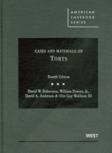Image for Cases and Materials on Torts