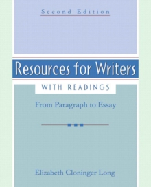 Image for Resources for Writers, with Readings