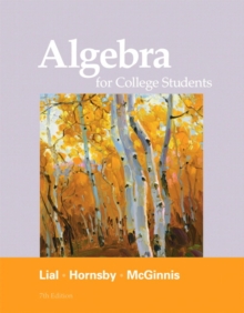 Image for Algebra for College Students