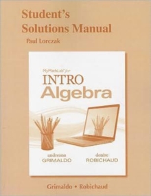Image for Student's Solutions Manual for MyLab Math for INTRO Algebra