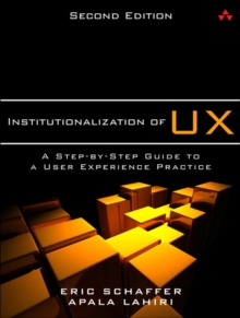 Image for Institutionalization of UX  : a step-by-step guide