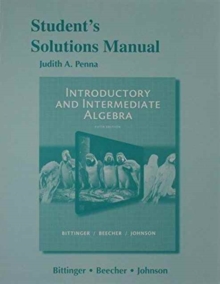 Image for Student's Solutions Manual for Introductory and Intermediate Algebra