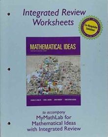 Image for Worksheets for Mathematical Ideas with Integrated Review
