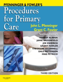 Image for Pfenninger and Fowler's procedures for primary care