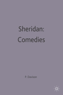 Image for Sheridan: Comedies