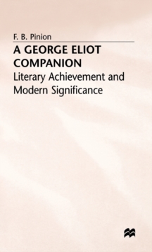 Image for A George Eliot Companion : Literary Achievement and Modern Significance