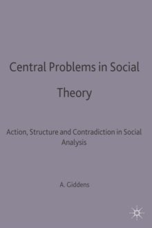 Image for Central Problems in Social Theory