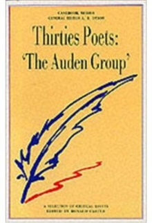 Image for Thirties poets  : "the Auden Group"