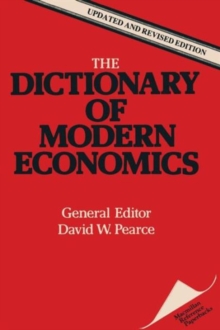 Image for The Dictionary of Modern Economics