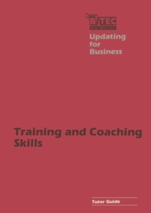 Image for Training and Coaching Skills Tutor Guide