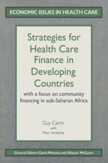 Image for Strategies for Health Care Finance in Developing Countries