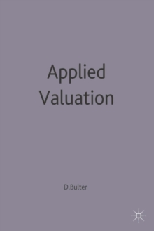 Image for Applied Valuation