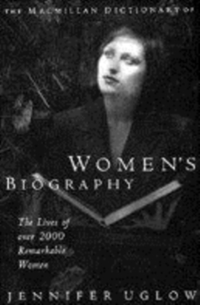 Image for The Macmillan dictionary of women's biography