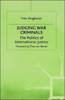 Image for Judging war criminals  : the politics of international justice