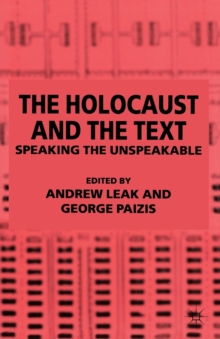 Image for The Holocaust and the Text