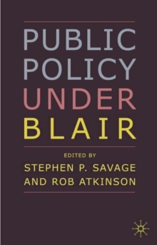 Image for Public Policy under Blair
