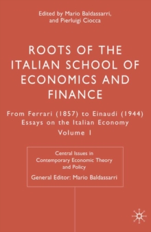 Roots of the Italian School of Economics and Finance