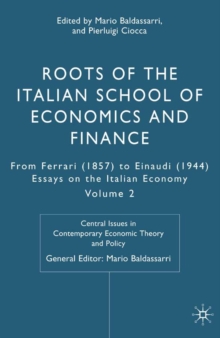 Roots of the Italian School of Economics and Finance