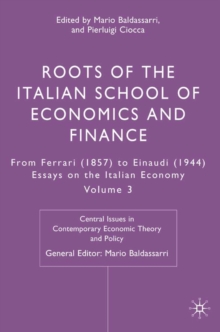 Roots of the Italian School of Economics and Finance